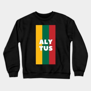 Alytus City in Lithuanian Flag Vertical Crewneck Sweatshirt